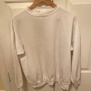 Vintage White Crew Neck Sweatshirt